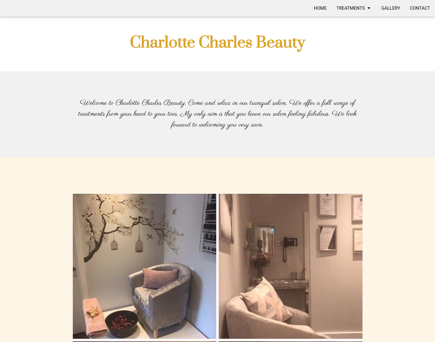 Screenshot of charlottecharlesbeauty.com project